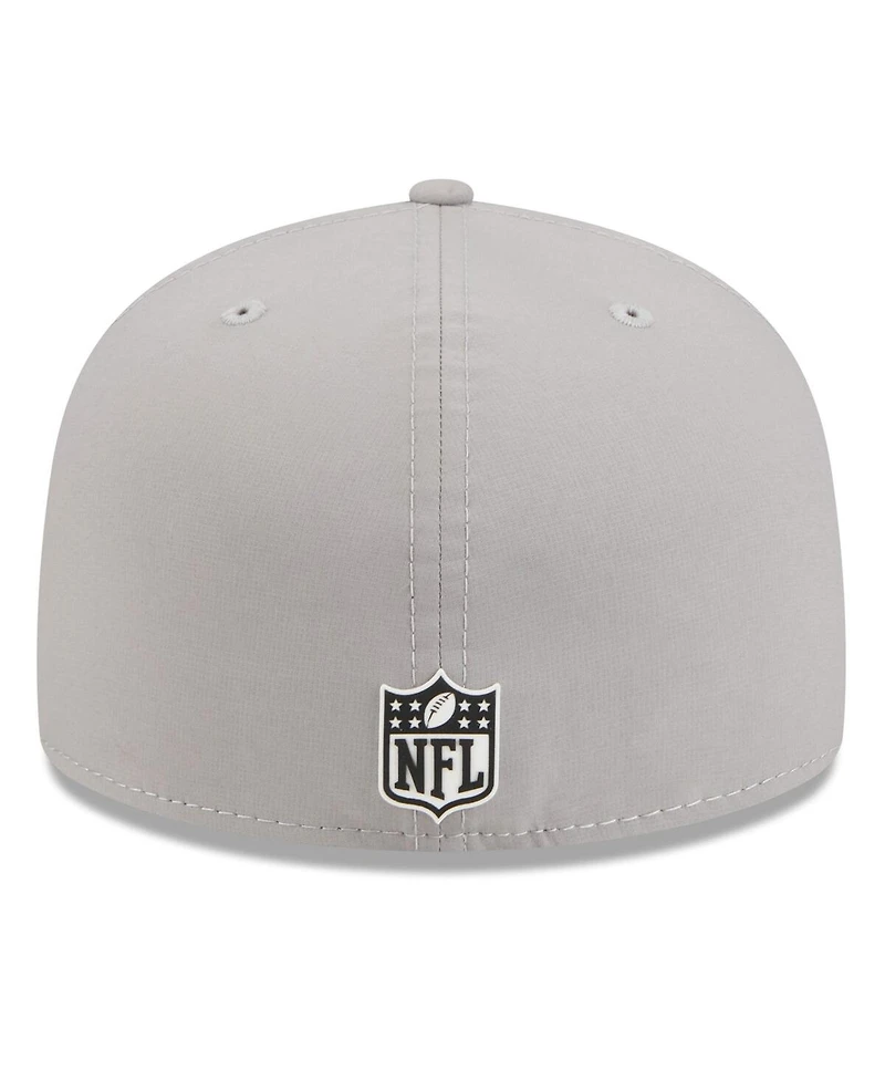 New Era Men's Gray Cincinnati Bengals 2025 Sideline 59FIFTY Fitted Hat