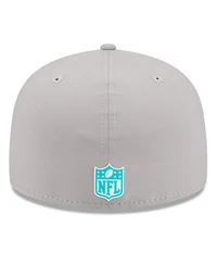 New Era Men's Gray Miami Dolphins 2025 Sideline 59FIFTY Fitted Hat