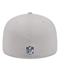 New Era Men's Gray England Patriots 2025 Sideline 59FIFTY Fitted Hat