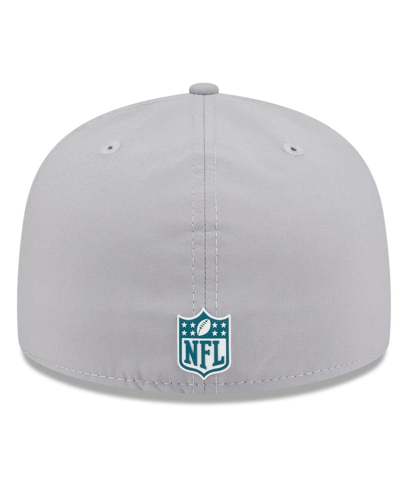 New Era Men's Gray Philadelphia Eagles 2025 Sideline 59FIFTY Fitted Hat