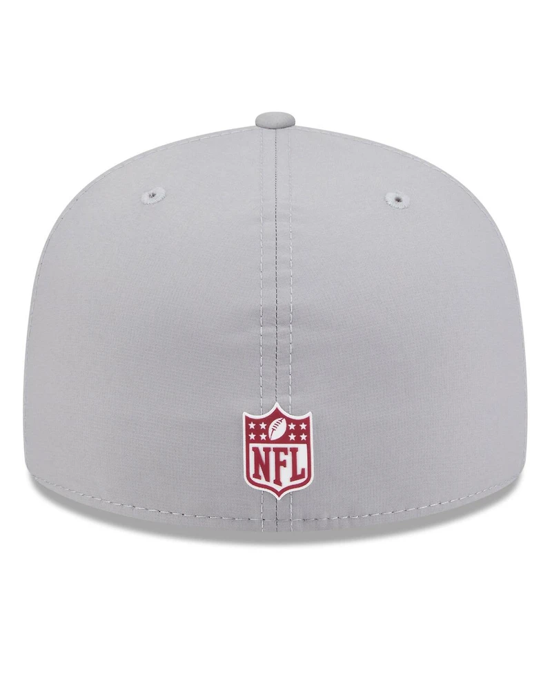 New Era Men's Gray Washington Commanders 2025 Sideline 59FIFTY Fitted Hat