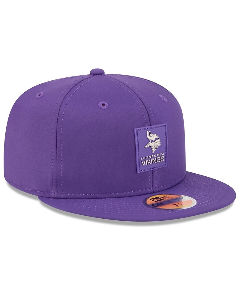 New Era Men's Purple Minnesota Vikings 2025 Sideline 59FIFTY Fitted Hat