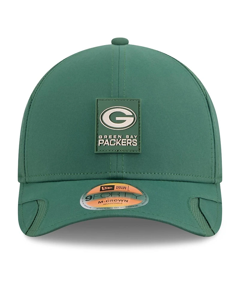 New Era Big Boys and Girls Green Green Bay Packers 2025 Sideline 9FORTY Adjustable Hat