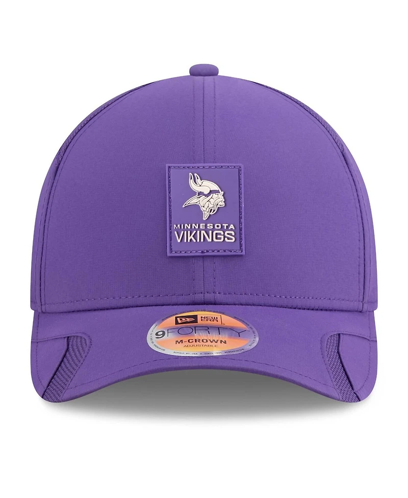 New Era Big Boys and Girls Purple Minnesota Vikings 2025 Sideline 9FORTY Adjustable Hat