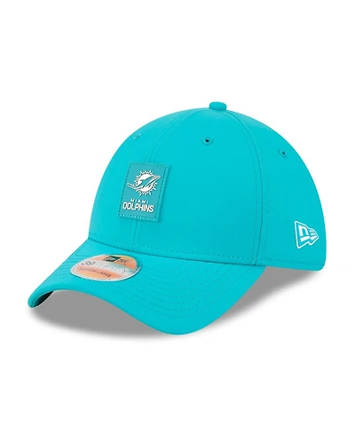 New Era Men's Aqua Miami Dolphins 2025 Sideline 39THIRTY Flex Hat