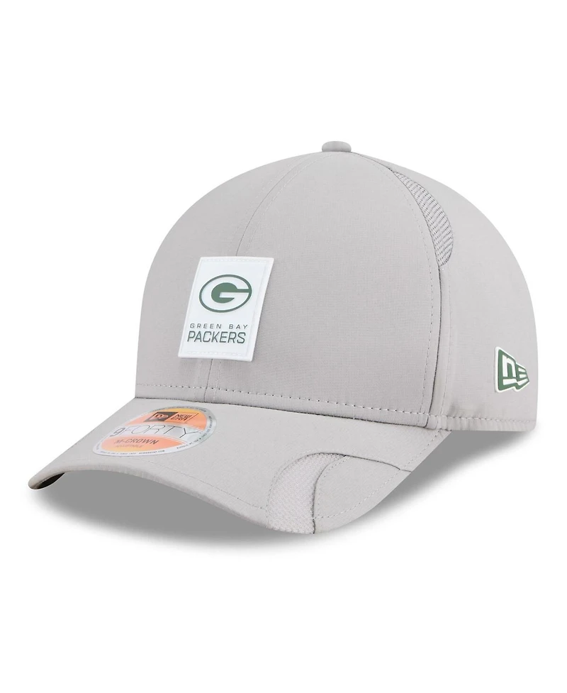 New Era Men's Green Green Bay Packers 2025 Sideline M-crown 9FORTY Adjustable Hat