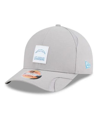 New Era Men's Gray Los Angeles Chargers 2025 Sideline M-crown 9FORTY Adjustable Hat