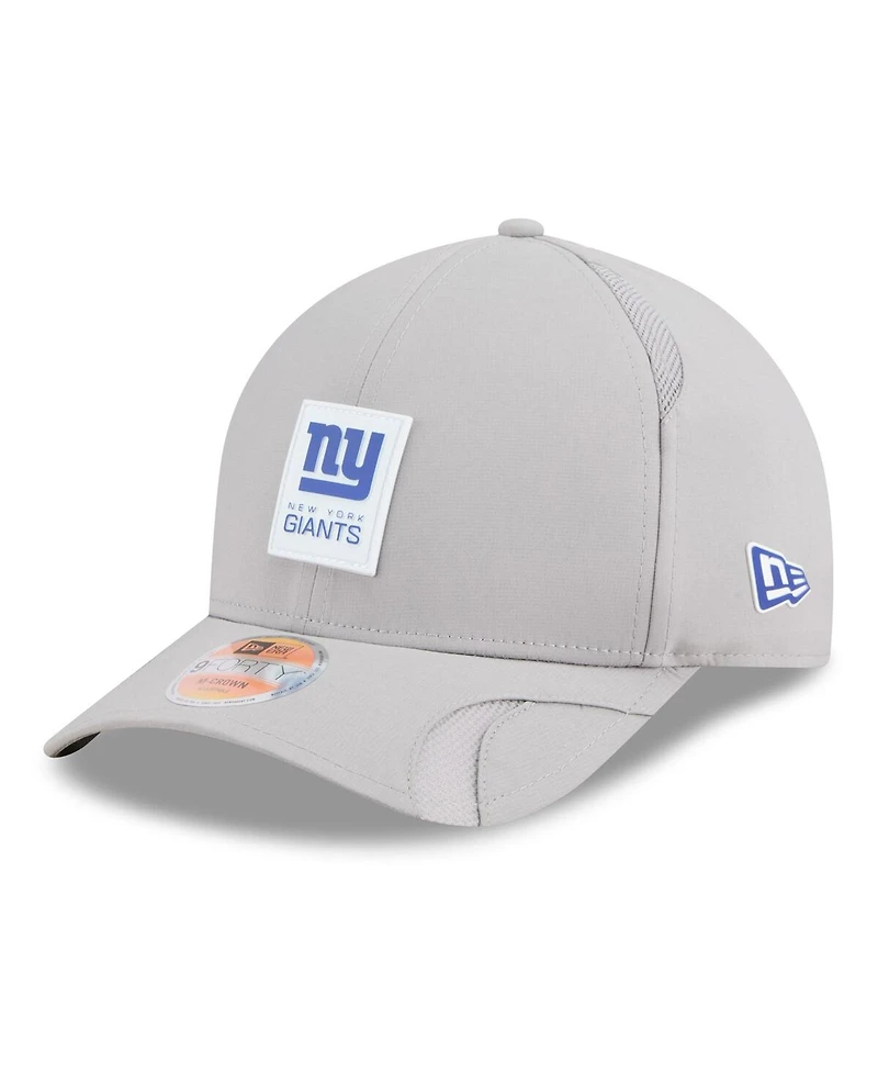 New Era Men's Gray New York Giants 2025 Sideline M-crown 9FORTY Adjustable Hat