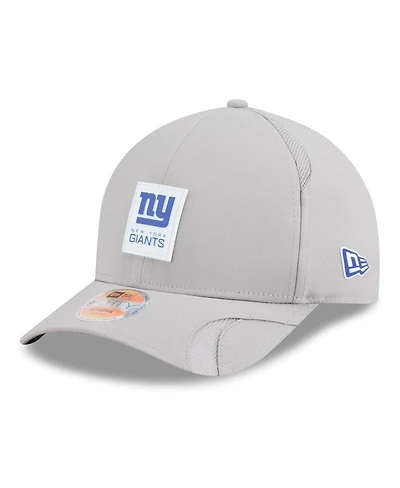 New Era Men's Gray New York Giants 2025 Sideline M-crown 9FORTY Adjustable Hat