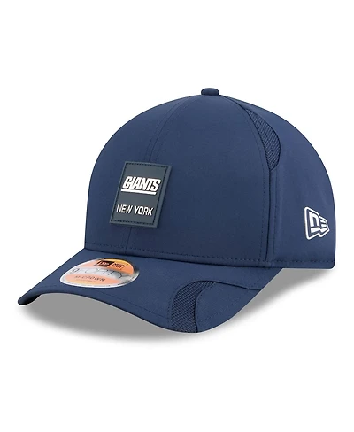 New Era Men's Navy New York Giants 2025 Sideline Throwback M-crown 9FORTY Adjustable Hat