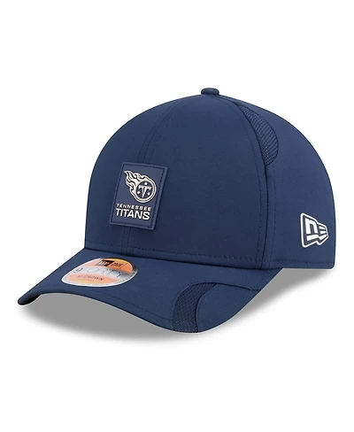 New Era Men's Navy Tennessee Titans 2025 Sideline M-crown 9FORTY Adjustable Hat