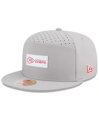 New Era Men's Kansas City Chiefs 2025 Sideline Split Panel 9FIFTY Snapback Hat