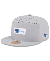 New Era Men's Gray New York Giants 2025 Sideline Split Panel 9FIFTY Snapback Hat