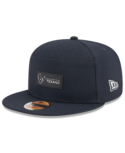 New Era Men's Navy Houston Texans 2025 Sideline Split Panel 9FIFTY Snapback Hat