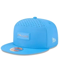 New Era Men's Powder Blue Los Angeles Chargers 2025 Sideline Split Panel 9FIFTY Snapback Hat
