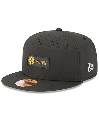New Era Men's Pittsburgh Steelers 2025 Sideline Split Panel 9FIFTY Snapback Hat