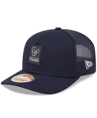 New Era Men's Navy Houston Texans 2025 Sideline 9SEVENTY Trucker Adjustable Hat