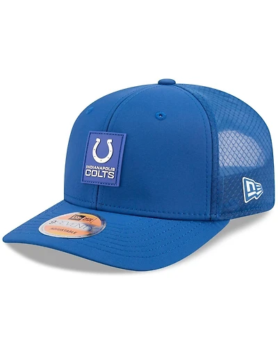 New Era Men's Royal Indianapolis Colts 2025 Sideline 9SEVENTY Trucker Adjustable Hat