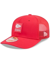 New Era Men's Red Kansas City Chiefs 2025 Sideline 9SEVENTY Trucker Adjustable Hat