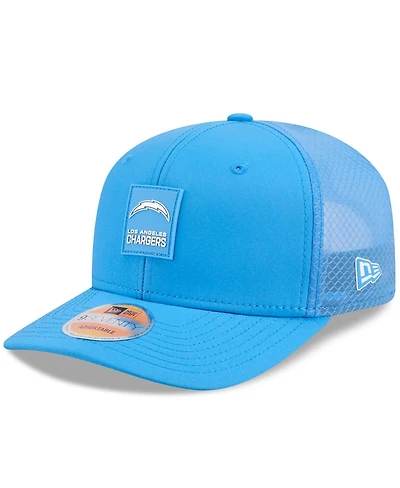 New Era Men's Powder Blue Los Angeles Chargers 2025 Sideline 9SEVENTY Trucker Adjustable Hat