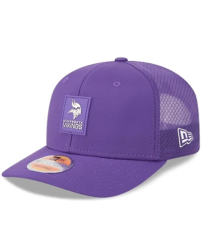 New Era Men's Purple Minnesota Vikings 2025 Sideline 9SEVENTY Trucker Adjustable Hat