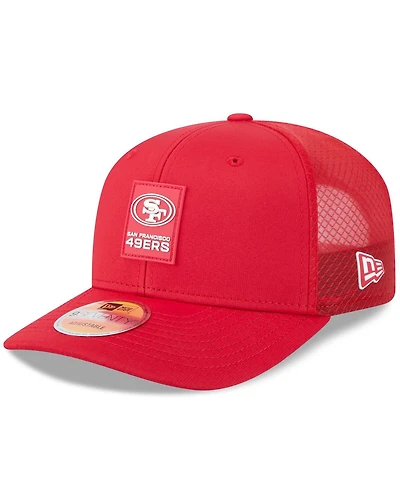 New Era Men's Scarlet San Francisco 49ers 2025 Sideline 9SEVENTY Trucker Adjustable Hat