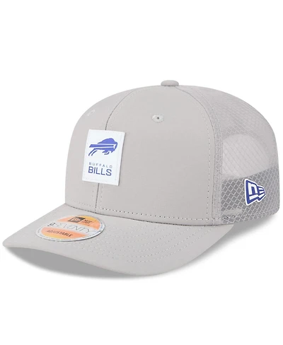 New Era Men's Gray Buffalo Bills 2025 Sideline 9SEVENTY Adjustable Trucker Hat