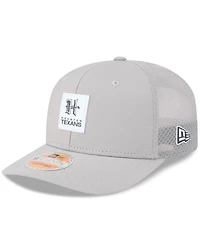 New Era Men's Gray Houston Texans 2025 Sideline H-Town 9SEVENTY Adjustable Trucker Hat