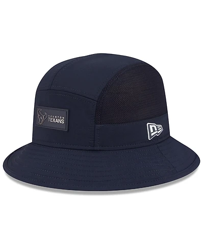 New Era Men's Navy Houston Texans 2025 Sideline Bucket Hat