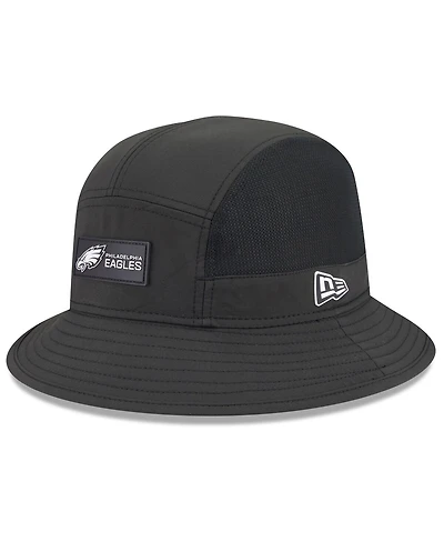 New Era Men's Black Philadelphia Eagles 2025 Sideline Bucket Hat