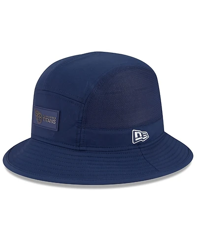 New Era Men's Navy Tennessee Titans 2025 Sideline Bucket Hat