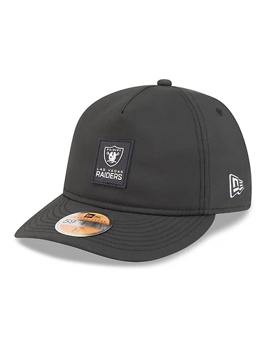 New Era Men's Black Las Vegas Raiders 2025 Sideline Retro Crown 59FIFTY Fitted Hat