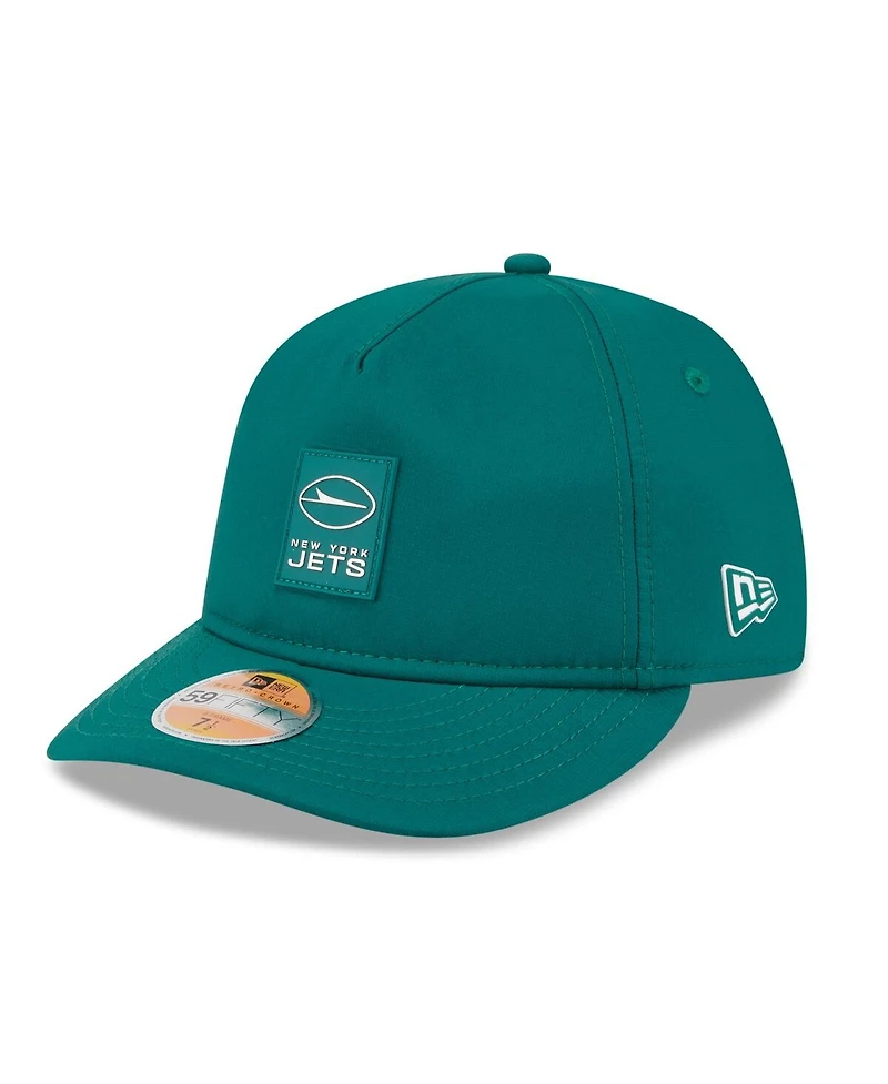 New Era Men's Green York Jets 2025 Sideline Retro Crown 59FIFTY Fitted Hat