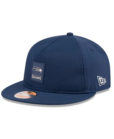 New Era Men's College Navy Seattle Seahawks 2025 Sideline Retro Crown 59FIFTY Fitted Hat