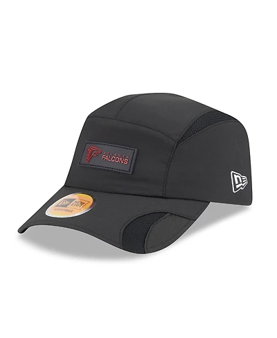 New Era Men's Black Atlanta Falcons 2025 Sideline Runner Adjustable Hat