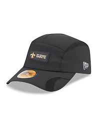 New Era Men's Black New Orleans Saints 2025 Sideline Runner Adjustable Hat