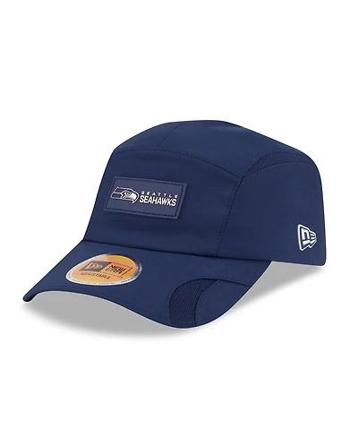 New Era Men's College Navy Seattle Seahawks 2025 Sideline Runner Adjustable Hat