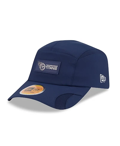 New Era Men's Navy Tennessee Titans 2025 Sideline Runner Adjustable Hat