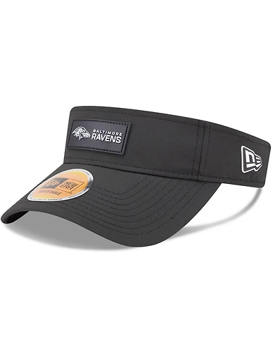 New Era Men's Black Baltimore Ravens 2025 Sideline Visor Hat