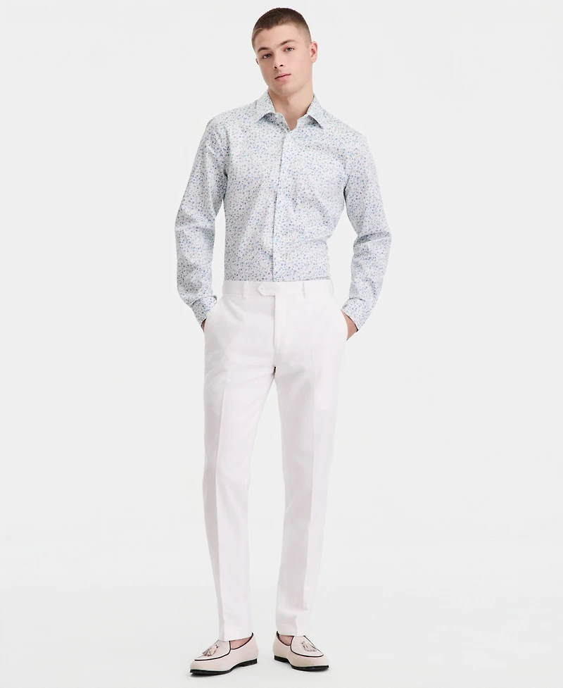 Bar Iii Men's Slim-Fit Linen-Blend Suit Separates Pants, Macy's Exclusive