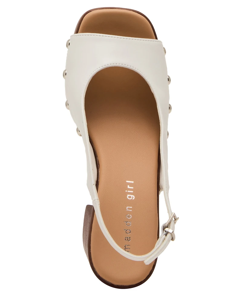 Madden Girl Women's Xanadu Wooden Platform Slingback Pumps