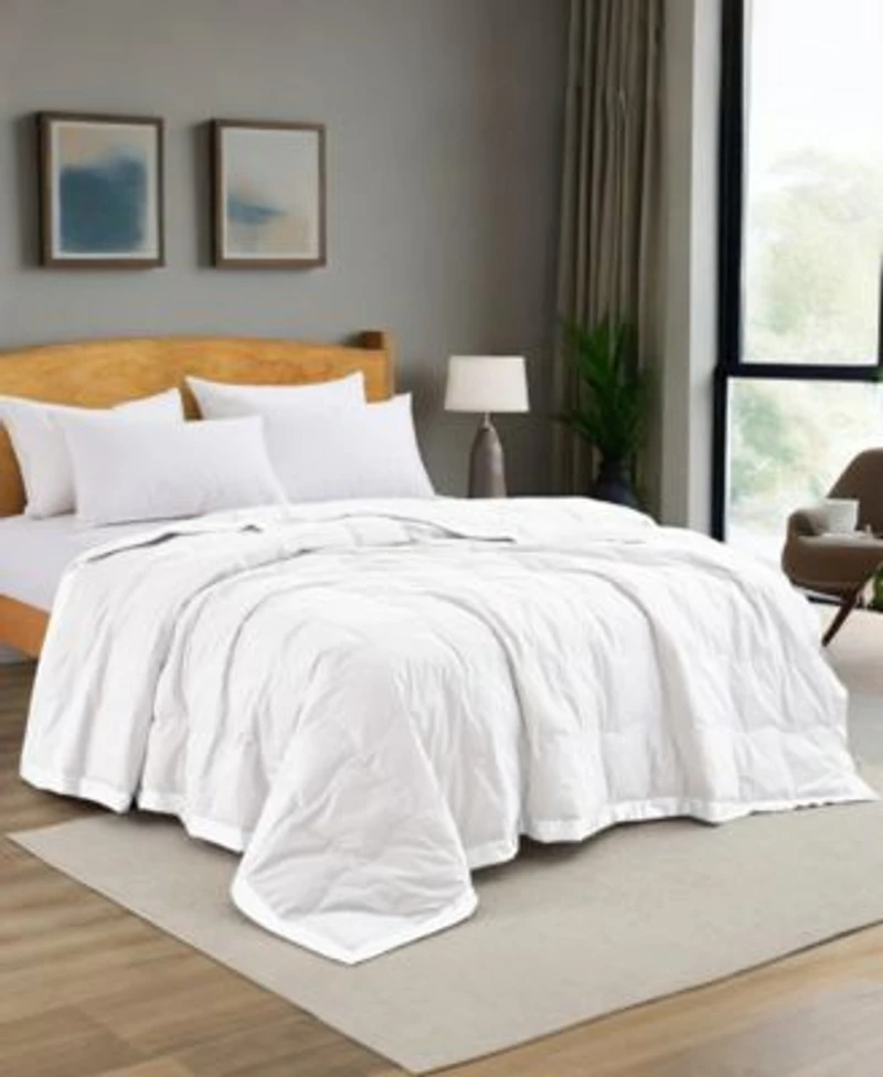 Unikome Oversized Lightweight Satin Trim Feather Down Blanket