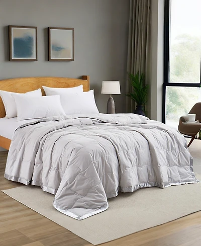 Unikome Oversized Lightweight Satin Trim Feather and Down Blanket