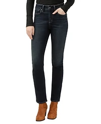 Silver Jeans Co. Women's Avery High Rise Curvy Fit Straight Leg