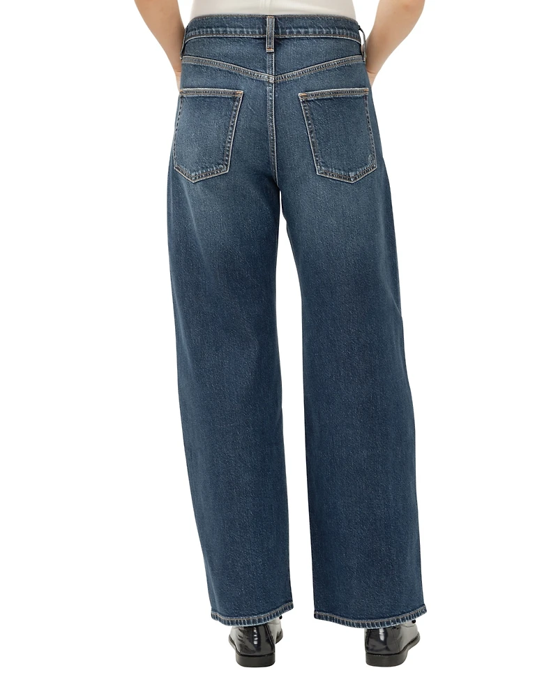 Silver Jeans Co. Women's Be Easy High Rise Straight Leg