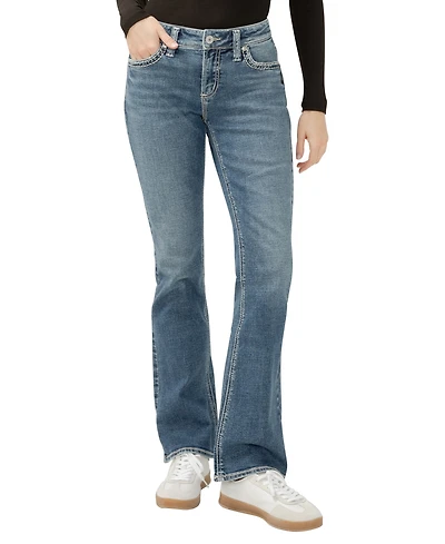 Silver Jeans Co. Women's Elyse Mid Rise Comfort Fit Bootcut