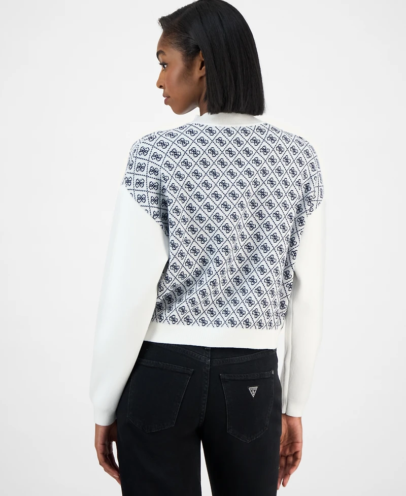 Guess Women's Aubry Mock Neck Sweater