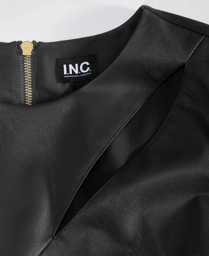 I.n.c. International Concepts Plus Mixed-Media Dress, Macy's Exclusive