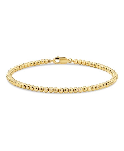 Devata Beaded Ball Bracelet in Gold Plated Sterling Silver, in