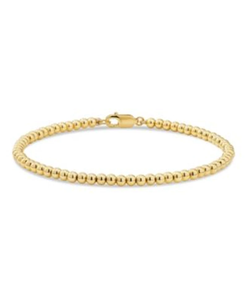 Devata Beaded Ball Bracelet In Gold Plated Sterling Silver In